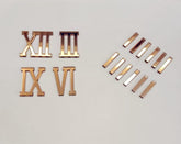Acrylic Golden Cutting Number, Digits, Roman Number for Clock, Watch for Resin Art (3,6,9 and 12 with 8 Single Sticks) (1.5